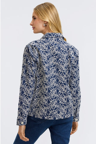 #color_navy floral allover eyelet