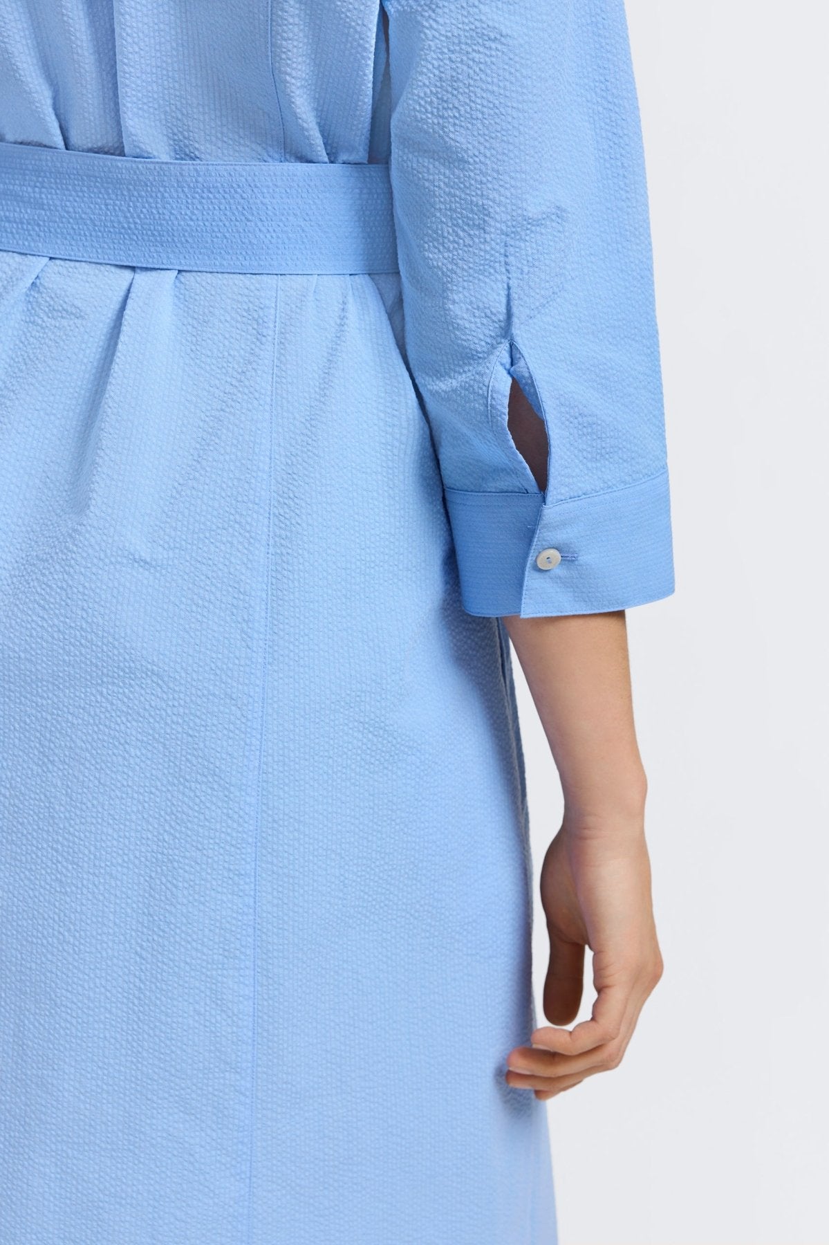 Fiona Seersucker 3/4 Sleeve Dress