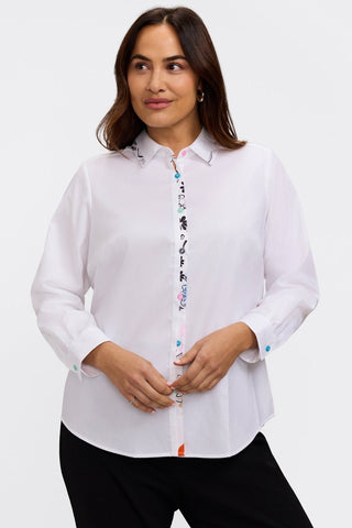 Charlie Plus Tropical Watercolor Long Sleeve Shirt