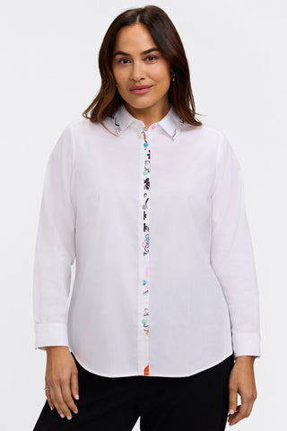Charlie Plus Tropical Watercolor Long Sleeve Shirt
