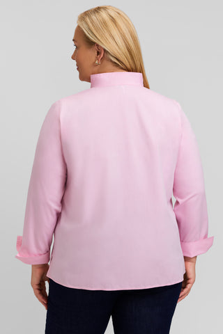 Tammy Plus No Iron Pinpoint Long Sleeve Popover Shirt