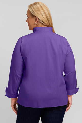 Tammy Plus No Iron Pinpoint Long Sleeve Popover Shirt