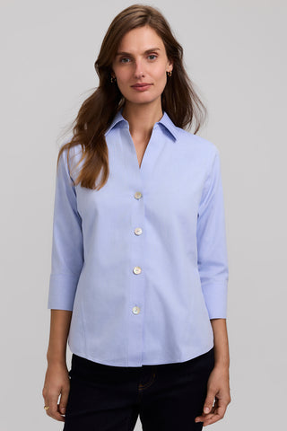 Paityn No Iron Pinpoint 3/4 Sleeve Shirt