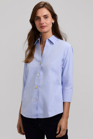 Paityn No Iron Pinpoint 3/4 Sleeve Shirt