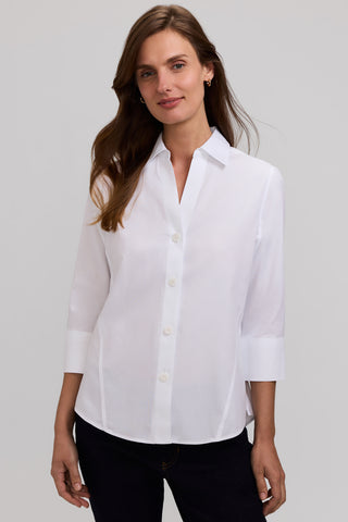 Paityn No Iron Pinpoint 3/4 Sleeve Shirt