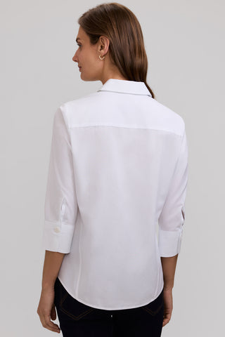 Paityn No Iron Pinpoint 3/4 Sleeve Shirt