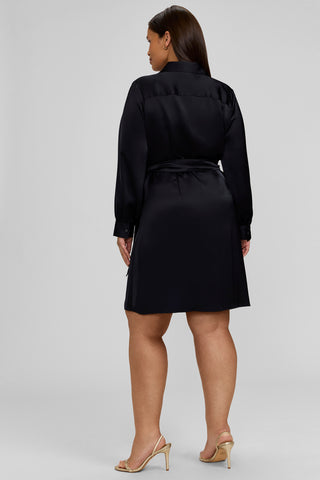 Valentina Plus Beyond Silk Long Sleeve Dress