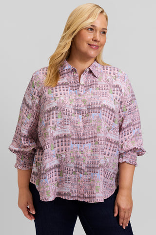 Olivia Plus City of Paris 3/4 Long Sleeve Shirt