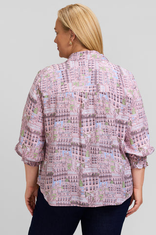 Olivia Plus City of Paris 3/4 Long Sleeve Shirt