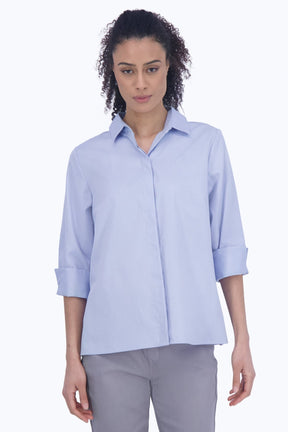 Beatrice No Iron Cavalry Twill 3/4 Sleeve Shirt