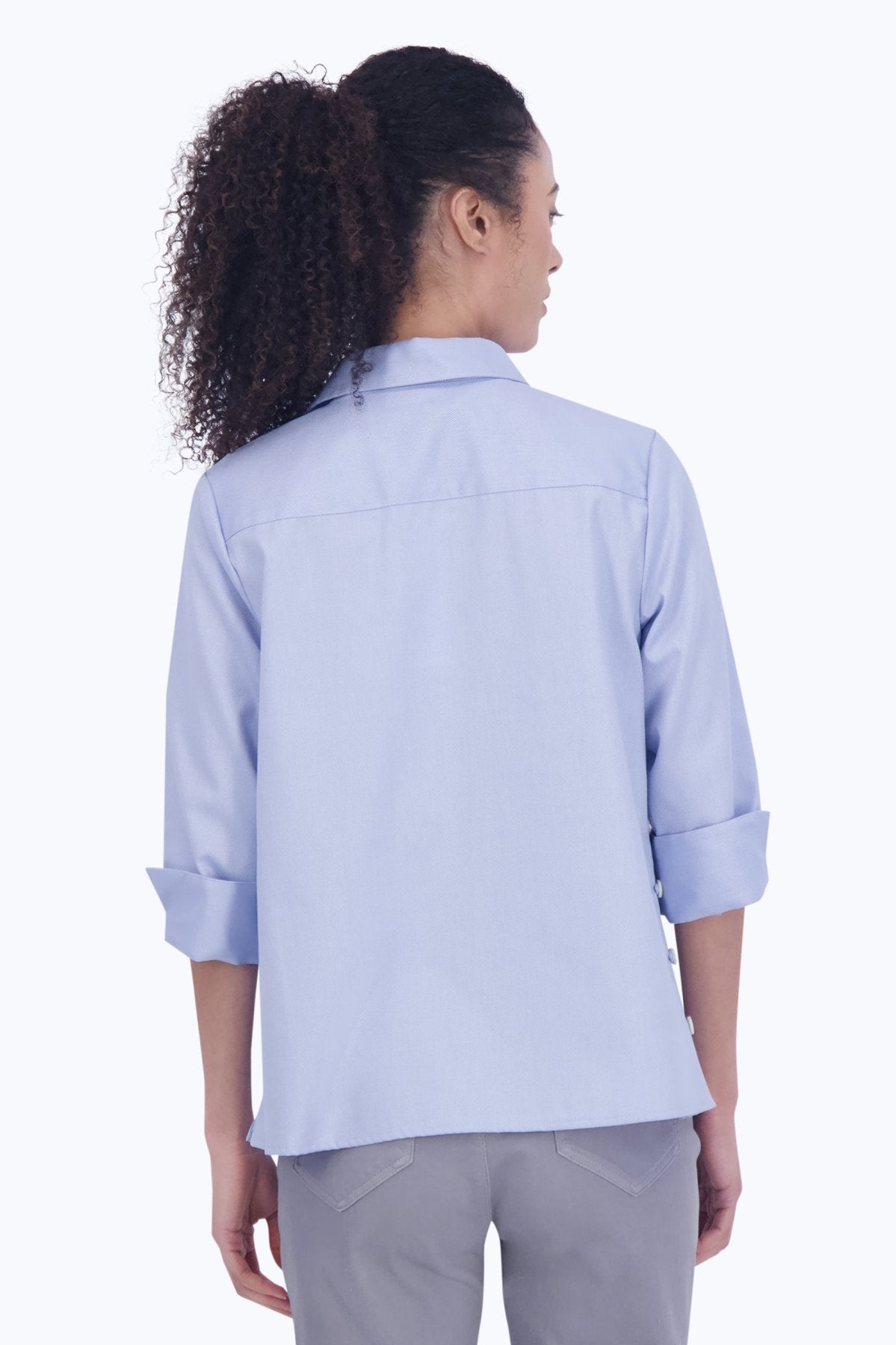 Beatrice No Iron Cavalry Twill 3/4 Sleeve Shirt