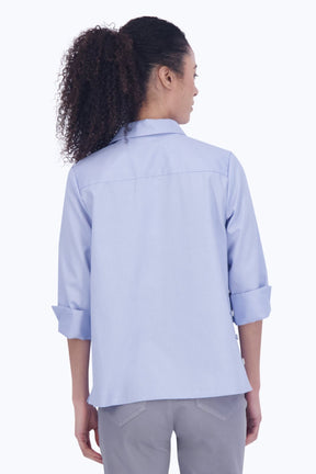 Beatrice No Iron Cavalry Twill 3/4 Sleeve Shirt