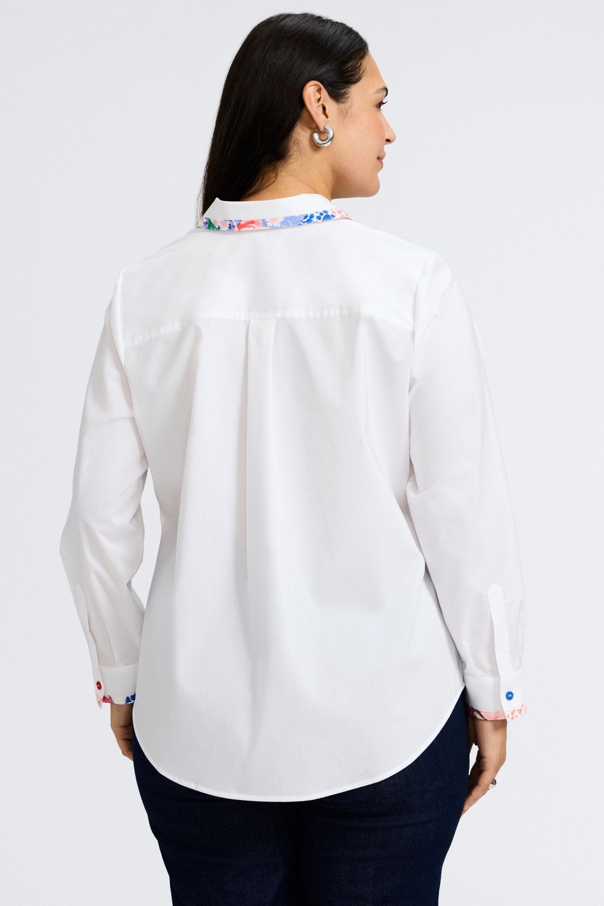 Charlie Plus No Iron Stretch Springtime Collage Long Sleeve Shirt