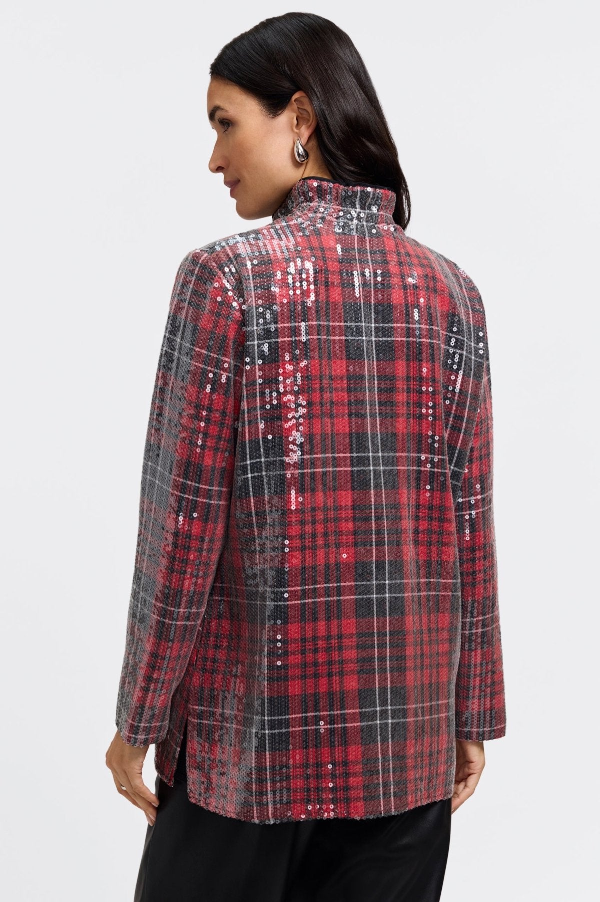 Carolina Sequined Long Sleeve Shirt Jacket