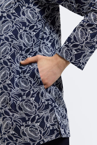 #color_navy floral allover eyelet