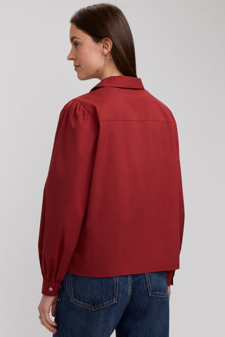 Alix Stretch Cotton Long Sleeve Popover Shirt
