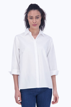 Beatrice No Iron Cavalry Twill 3/4 Sleeve Shirt