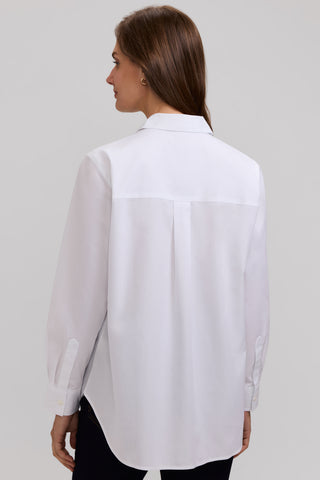 Boyfriend No Iron Pinpoint Long Sleeve Tunic