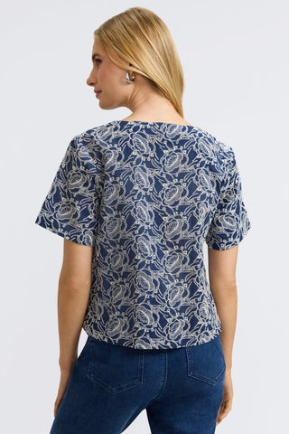 #color_navy floral allover eyelet