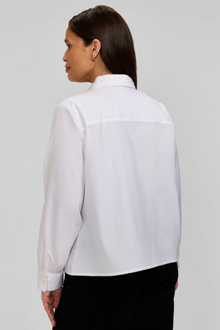 Jodie Plus Embellished Long Sleeve Short Shirt