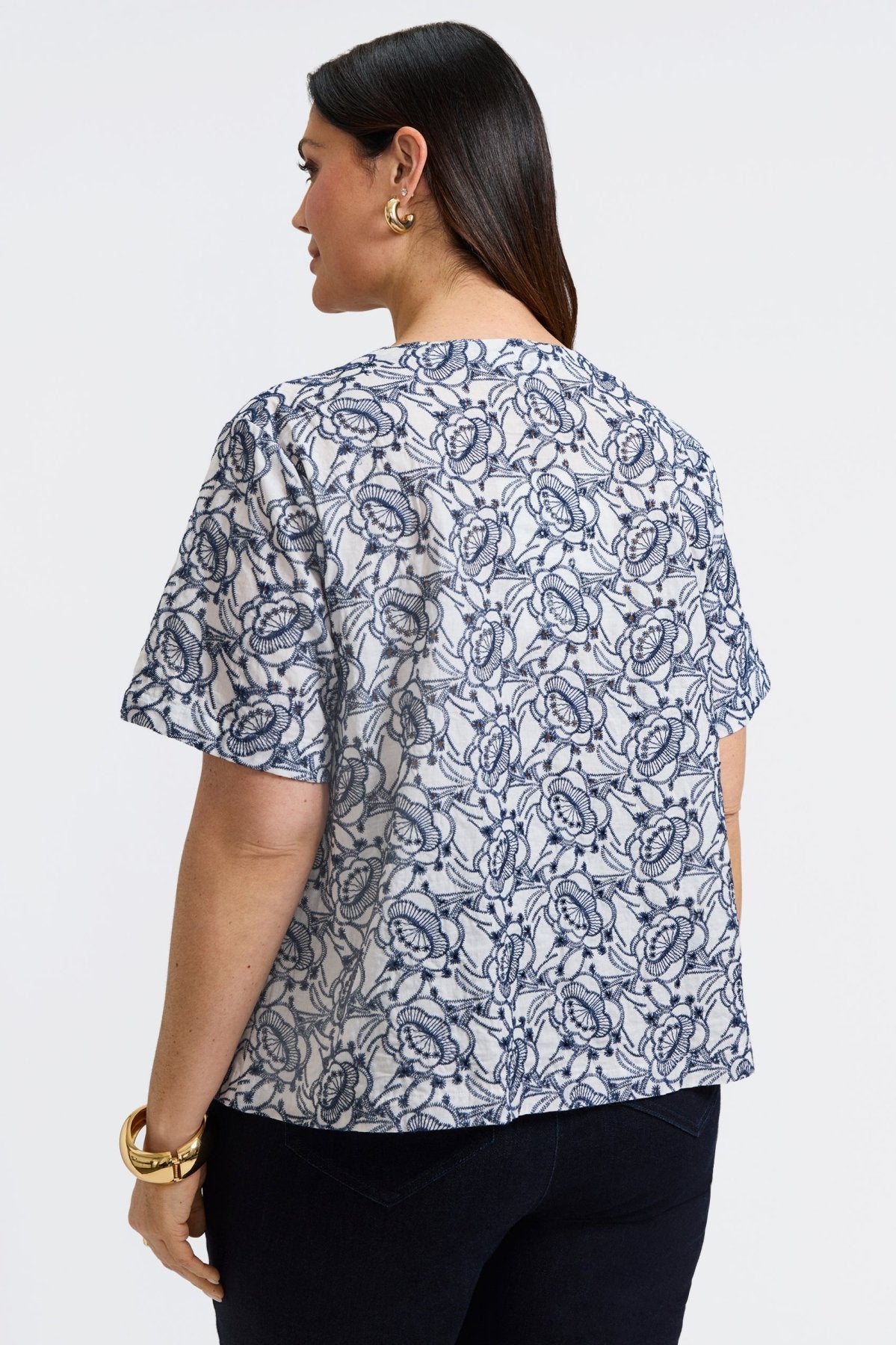 #color_white floral allover eyelet