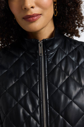 Billie Vegan Leather Quilted Vest