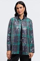 #color_sequined green plaid