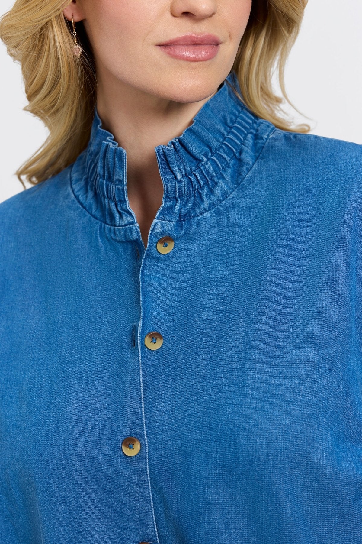 Carolina Plus Tencel® Denim Long Sleeve Shirt Jacket