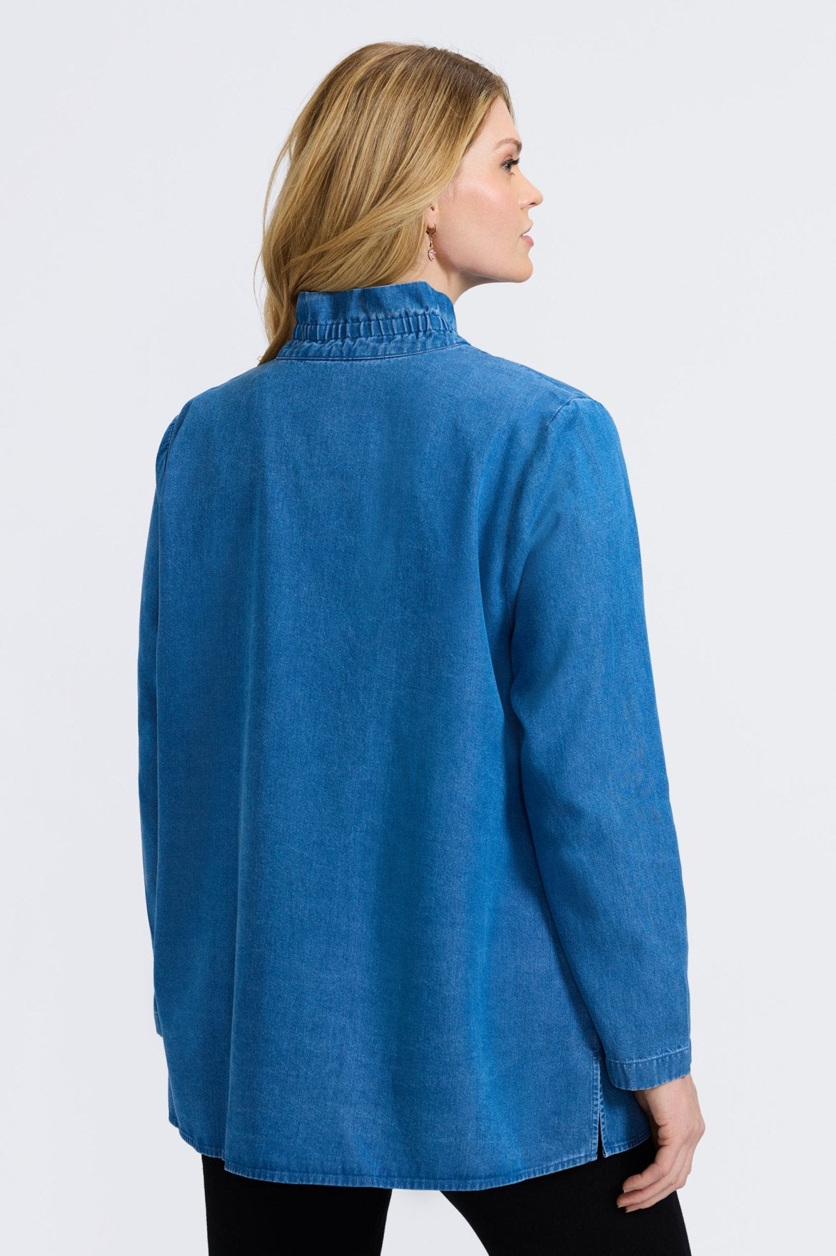Carolina Plus Tencel® Denim Long Sleeve Shirt Jacket