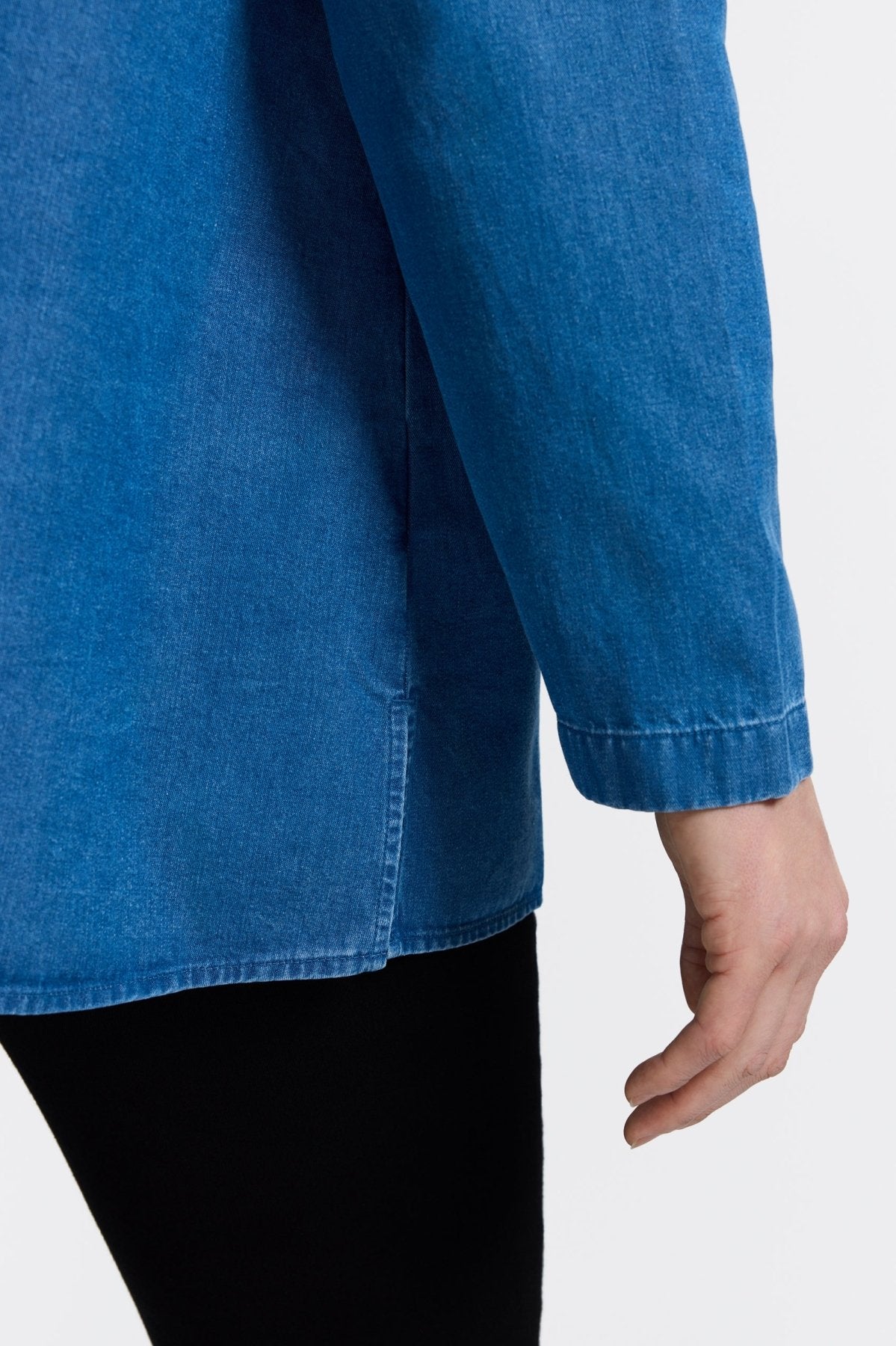Carolina Plus Tencel® Denim Long Sleeve Shirt Jacket