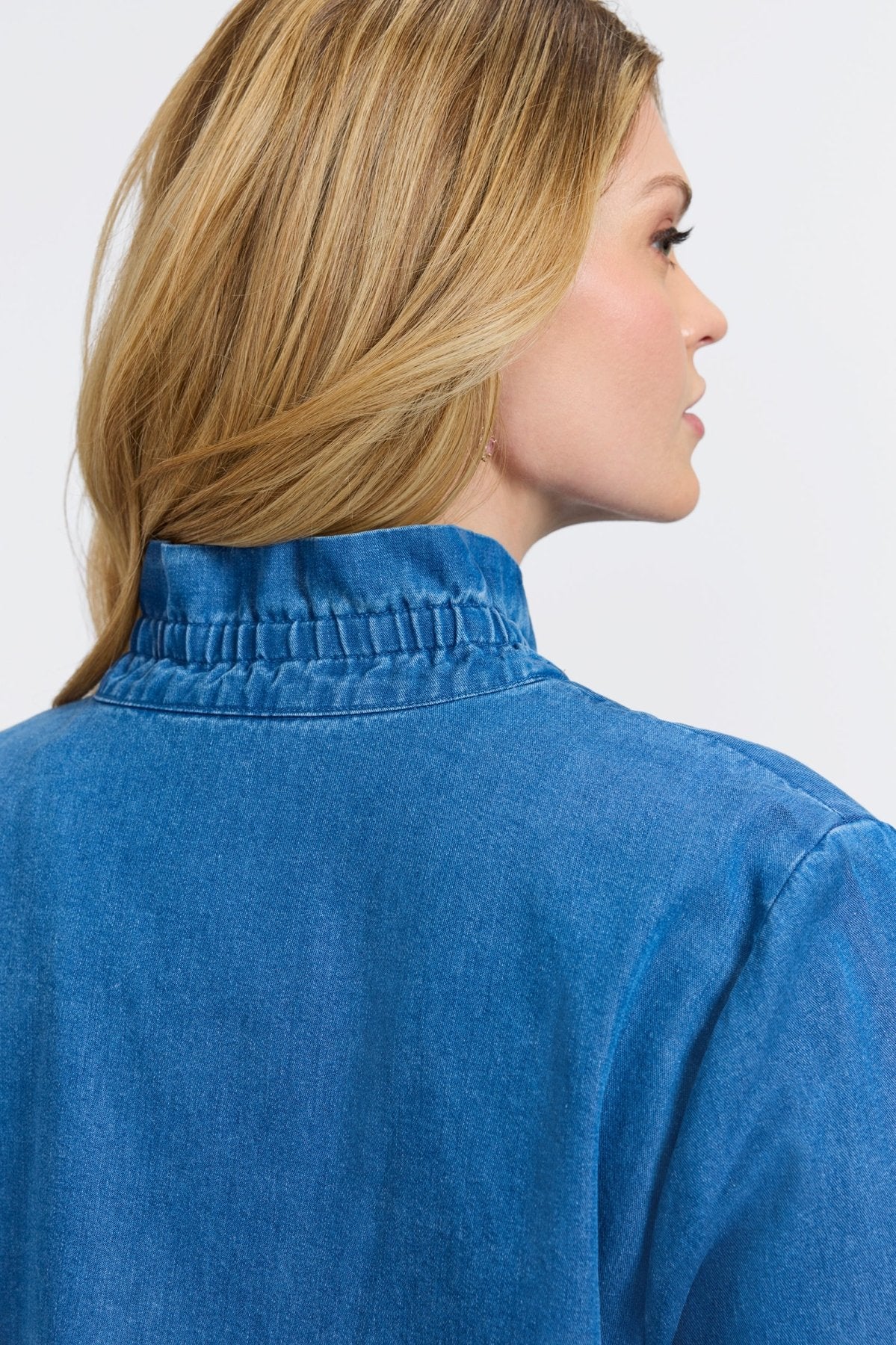 Carolina Plus Tencel® Denim Long Sleeve Shirt Jacket
