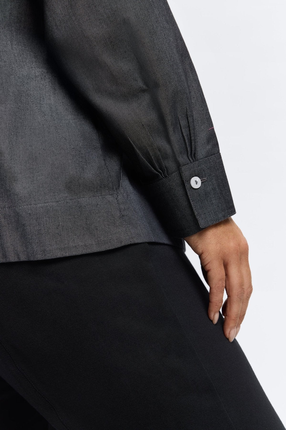 Veronica Plus Cotton Twill Long Sleeve Shirt