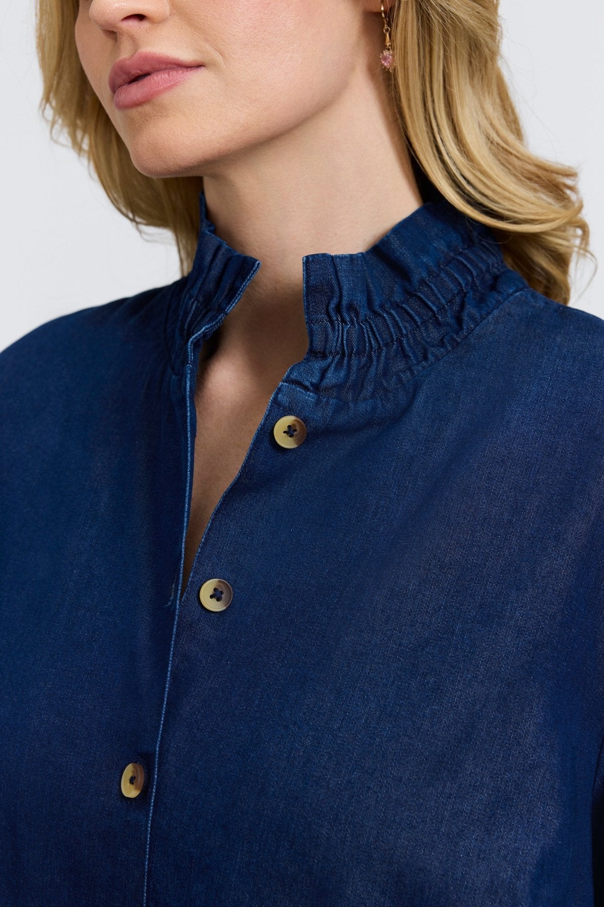 Carolina Plus Tencel® Denim Long Sleeve Shirt Jacket