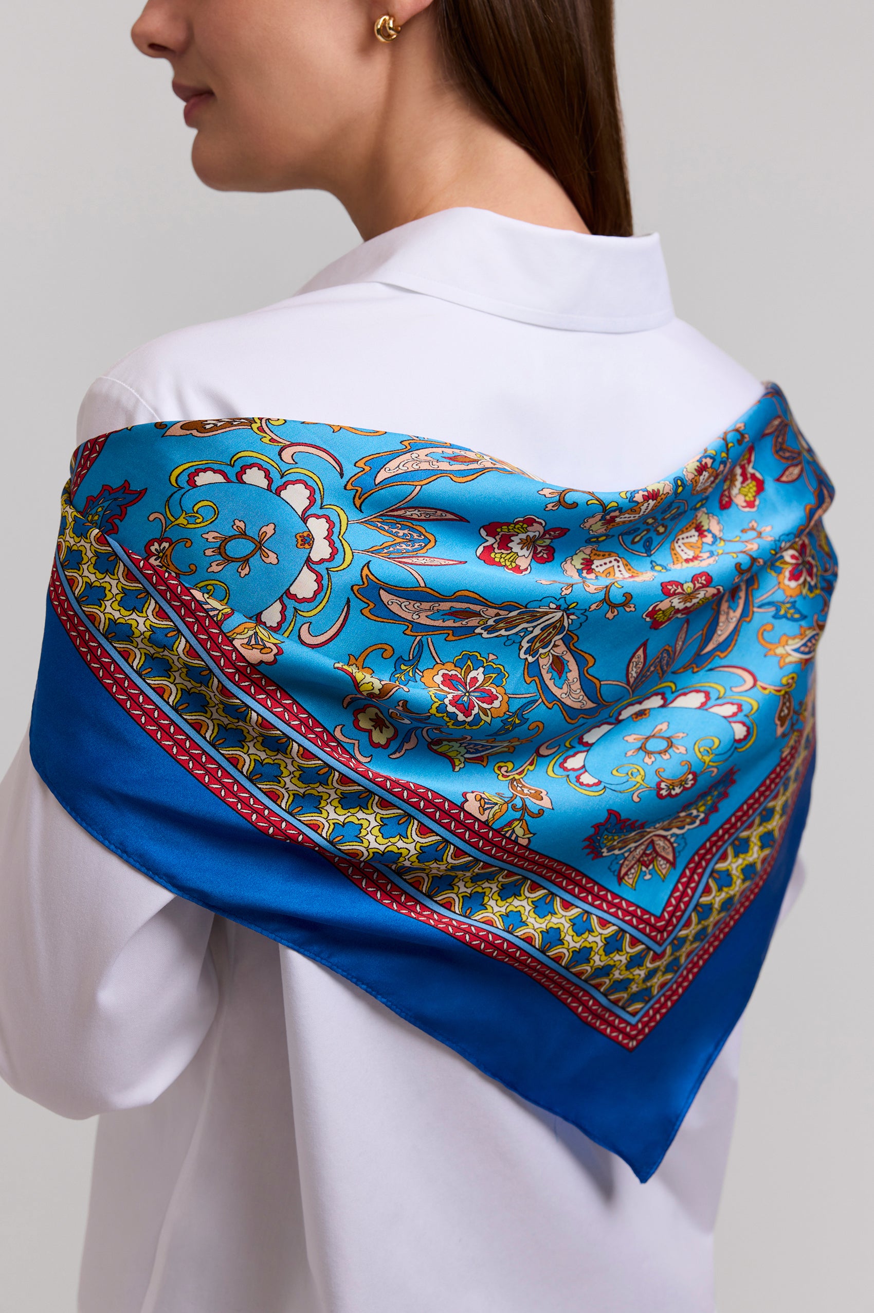 Jacobean Floral Scarf – Foxcroft
