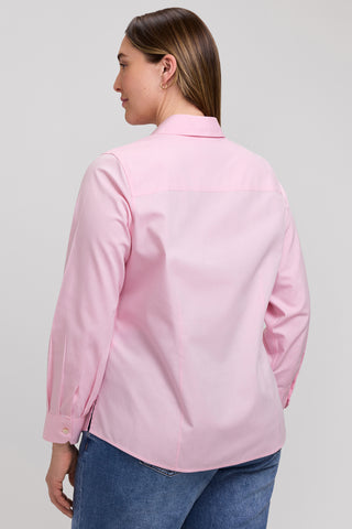 Dianna Plus No Iron Pinpoint Long Sleeve Shirt