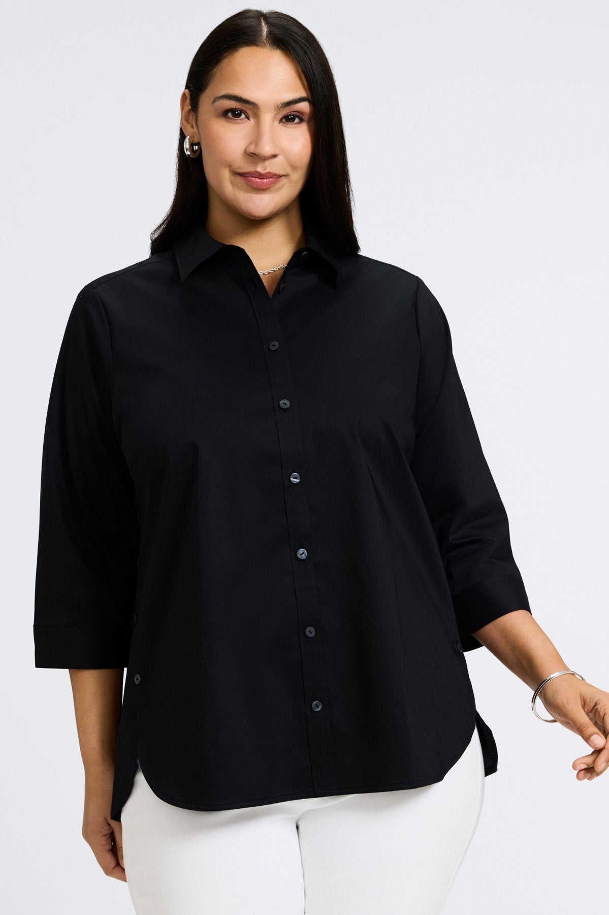 Juliet Plus No Iron Stretch 3/4 Sleeve Shirt