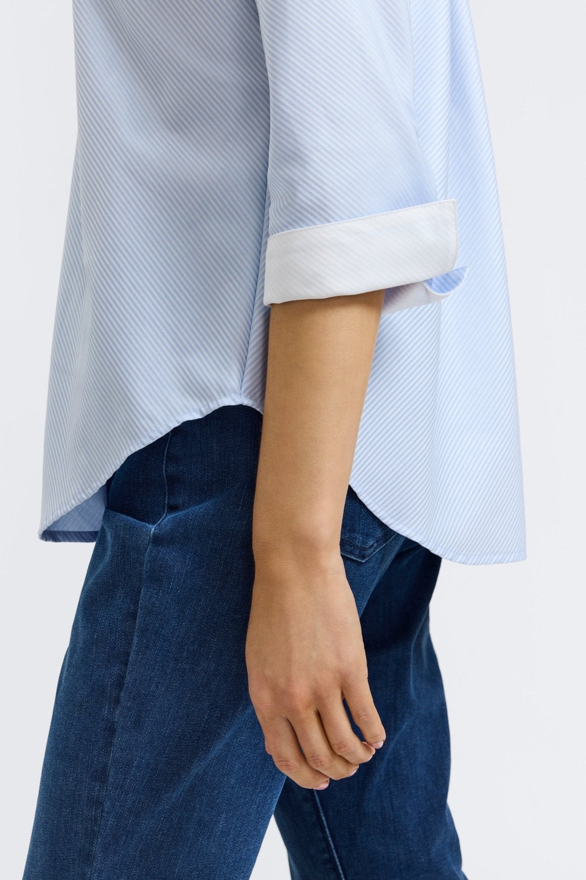 Margie Dobby Stripe 3/4 Sleeve Shirt