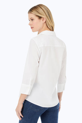 Mary No Iron Stretch 3/4 Sleeve Shirt