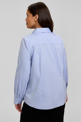 Dianna Plus No Iron Pinpoint Long Sleeve Shirt