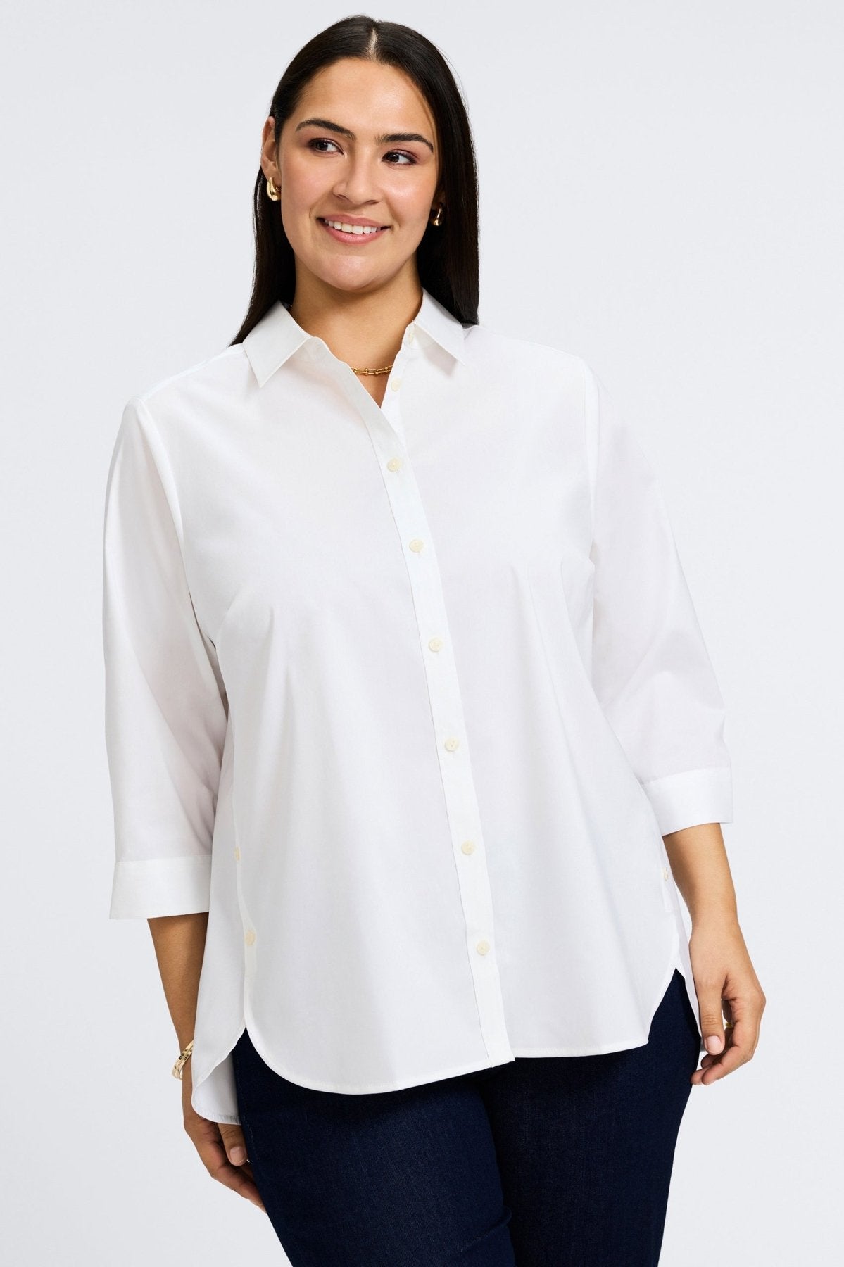 Juliet Plus No Iron Stretch 3/4 Sleeve Shirt