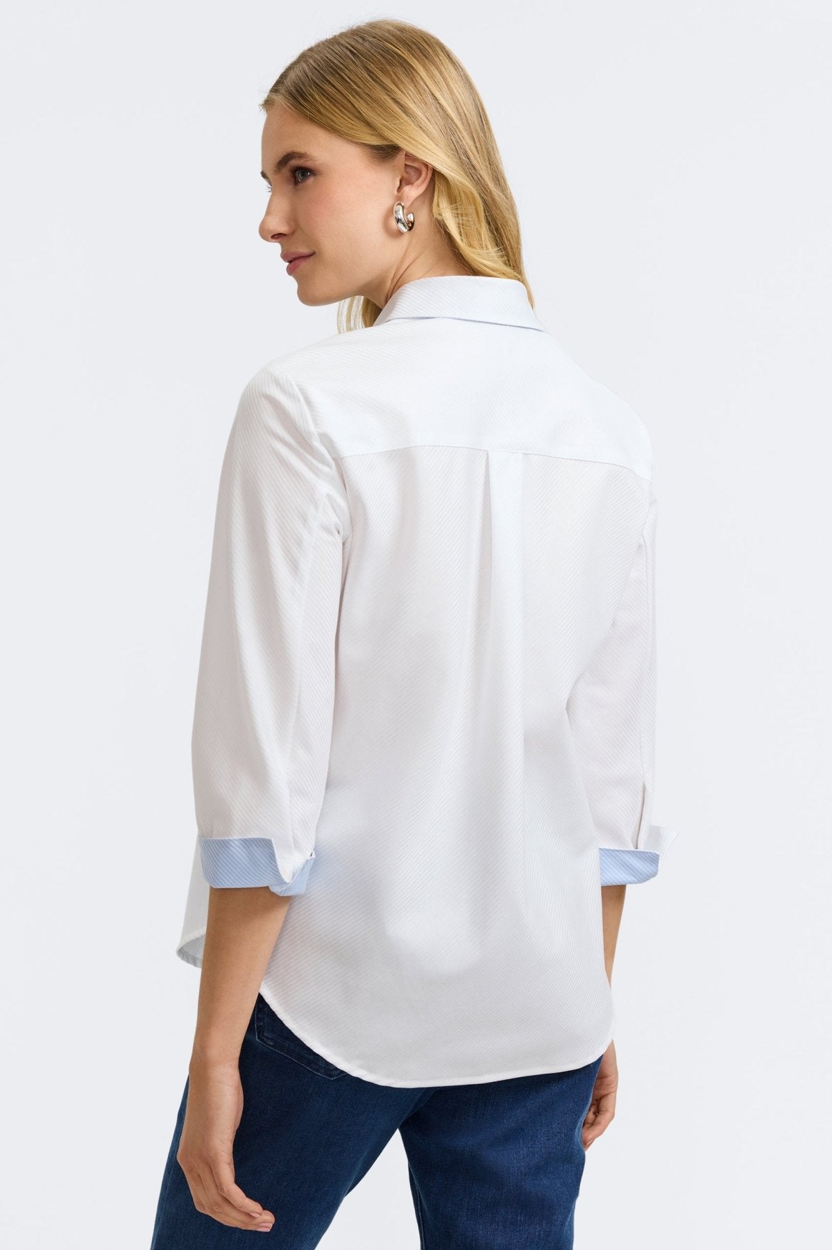 Margie Dobby Stripe 3/4 Sleeve Shirt