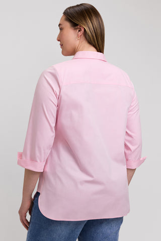 Pandora Plus No Iron Pinpoint 3/4 Sleeve Tunic