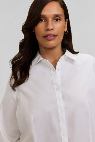 Dianna Plus No Iron Pinpoint Long Sleeve Shirt