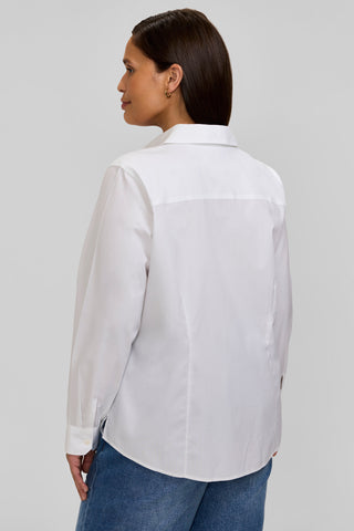 Dianna Plus No Iron Pinpoint Long Sleeve Shirt