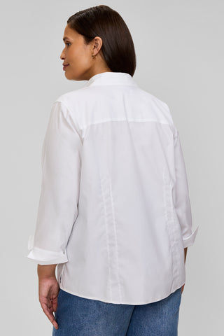 Taylor Plus No Iron Pinpoint 3/4 Sleeve Shirt