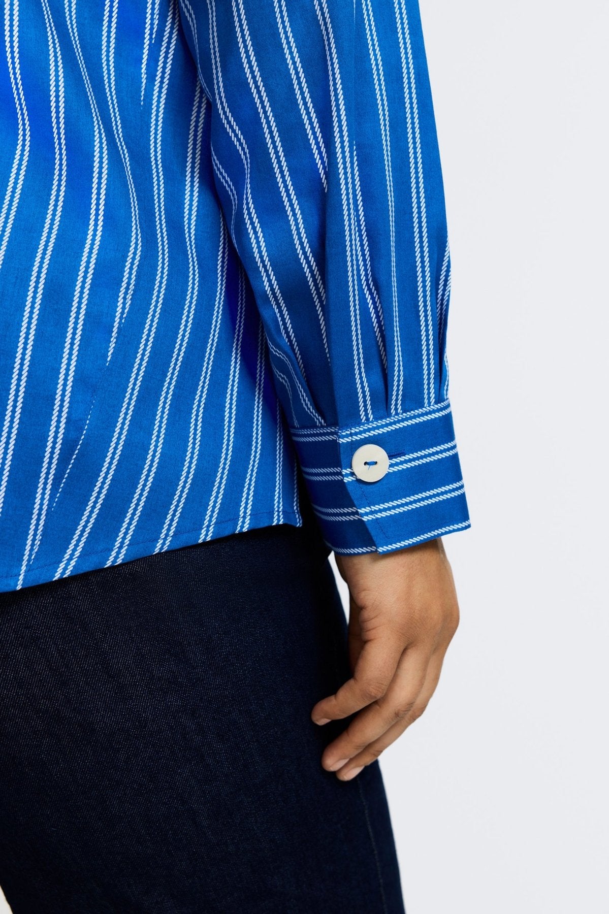 Paityn Plus Rope Stripe Long Sleeve Shirt