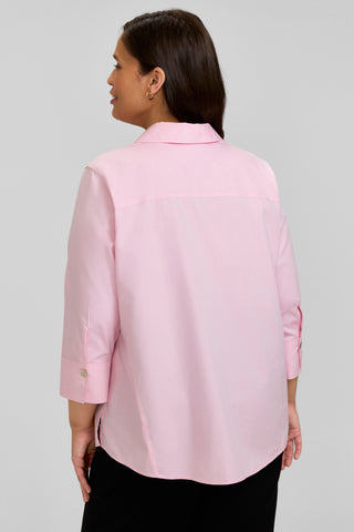 Paityn Plus No Iron Pinpoint 3/4 Sleeve Shirt