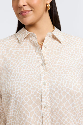 giraffe dress shirt Giraffe Print Button-Down Shirt