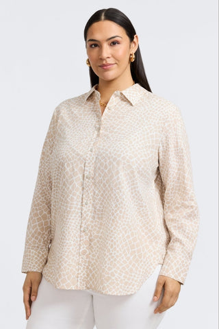 giraffe dress shirt Boy Tawny Brown Giraffe The Madras Giraffe Shirt by Janie and Jack