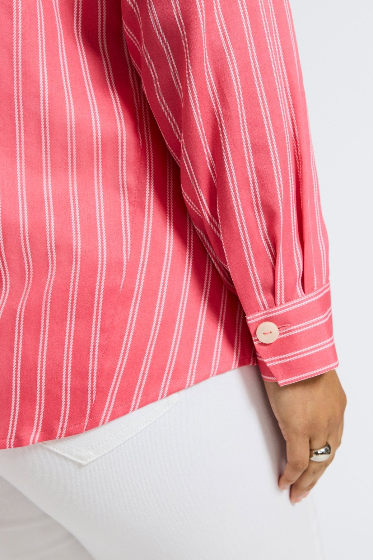 Paityn Plus Rope Stripe Long Sleeve Shirt